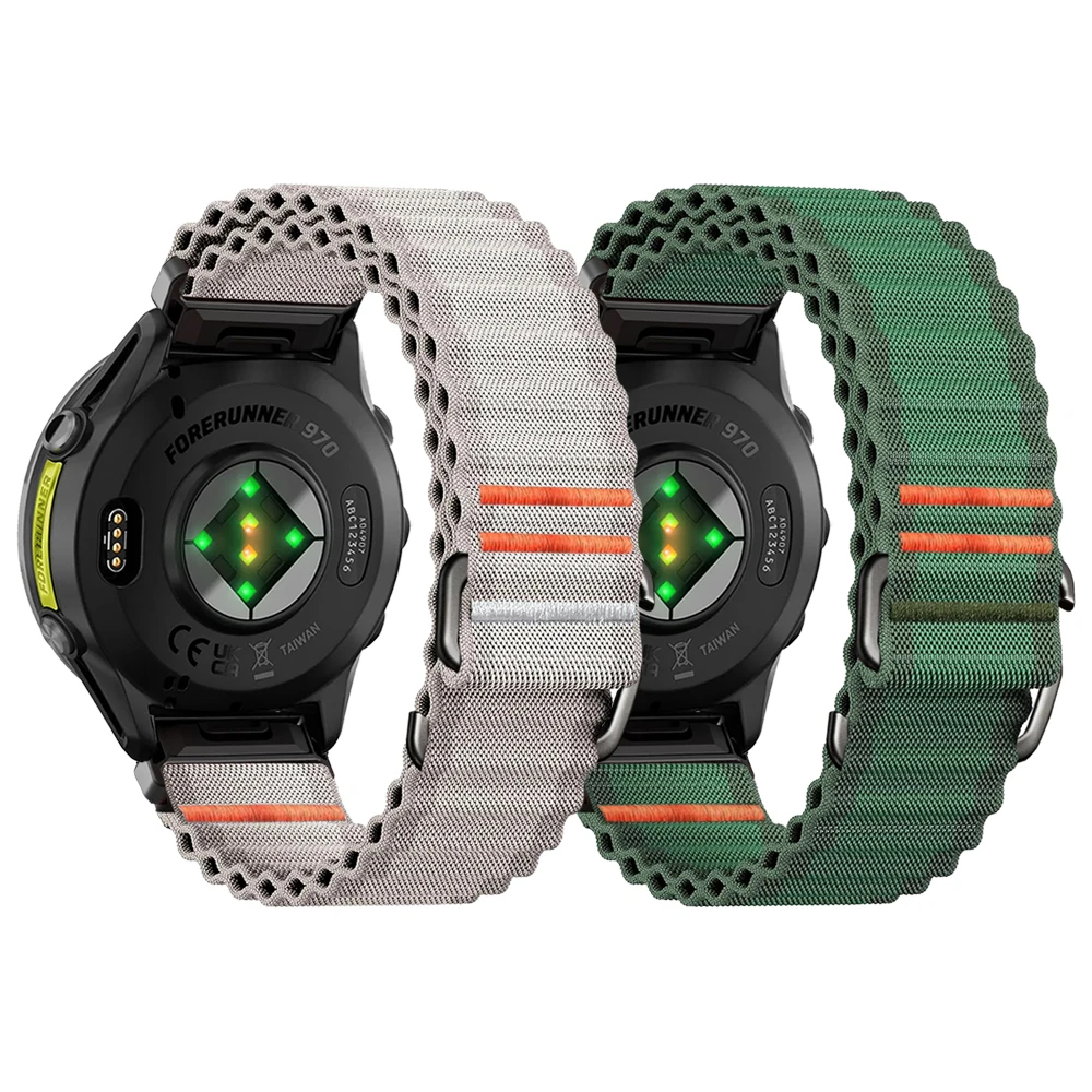 

26mm 22mm QuickFit Nylon Strap For Garmin Forerunner 970 965 955 Epix Quatix Tactix 8 51mm 47mm Instinct 3 Fenix 7 Band Bracelet