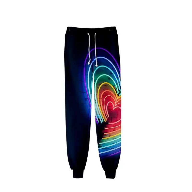 LGBT Mode Hiphop Mannen Vrouwen 3D Joggers Broek Regenboog Vlag Lesbiennes Homo Casual Lange Losse Broek 3D Fitness Broek Joggingbroek