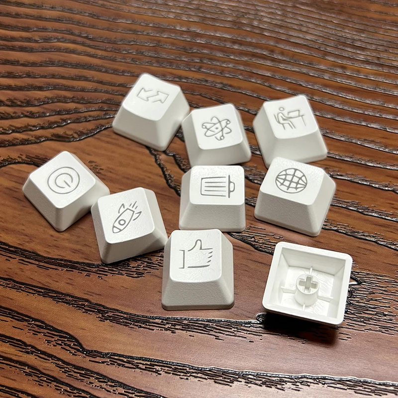 Customize Keycap for Mini Numpad 1-9 White Black MX Switch R3 Designer Pattern Draw Mechanical Keyboard Cap