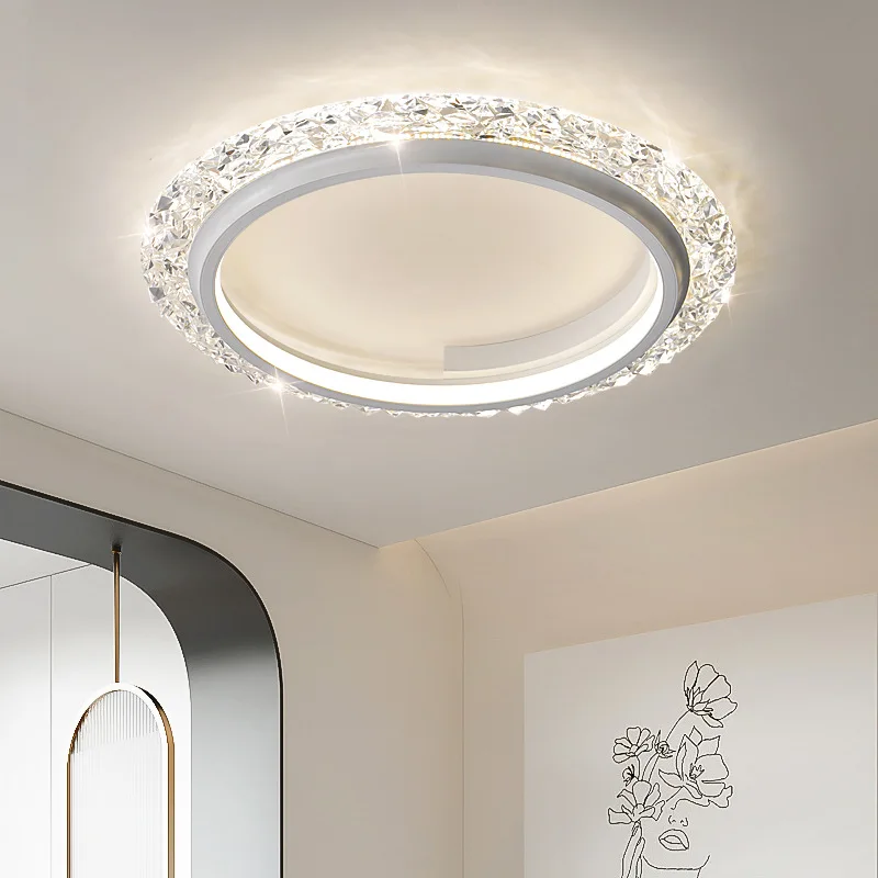 Moderna luce della stanza a LED plafoniera della camera da letto in stile minimalista creativa scava fuori il soffitto circolare del ristorante 2024 illuminazione domestica