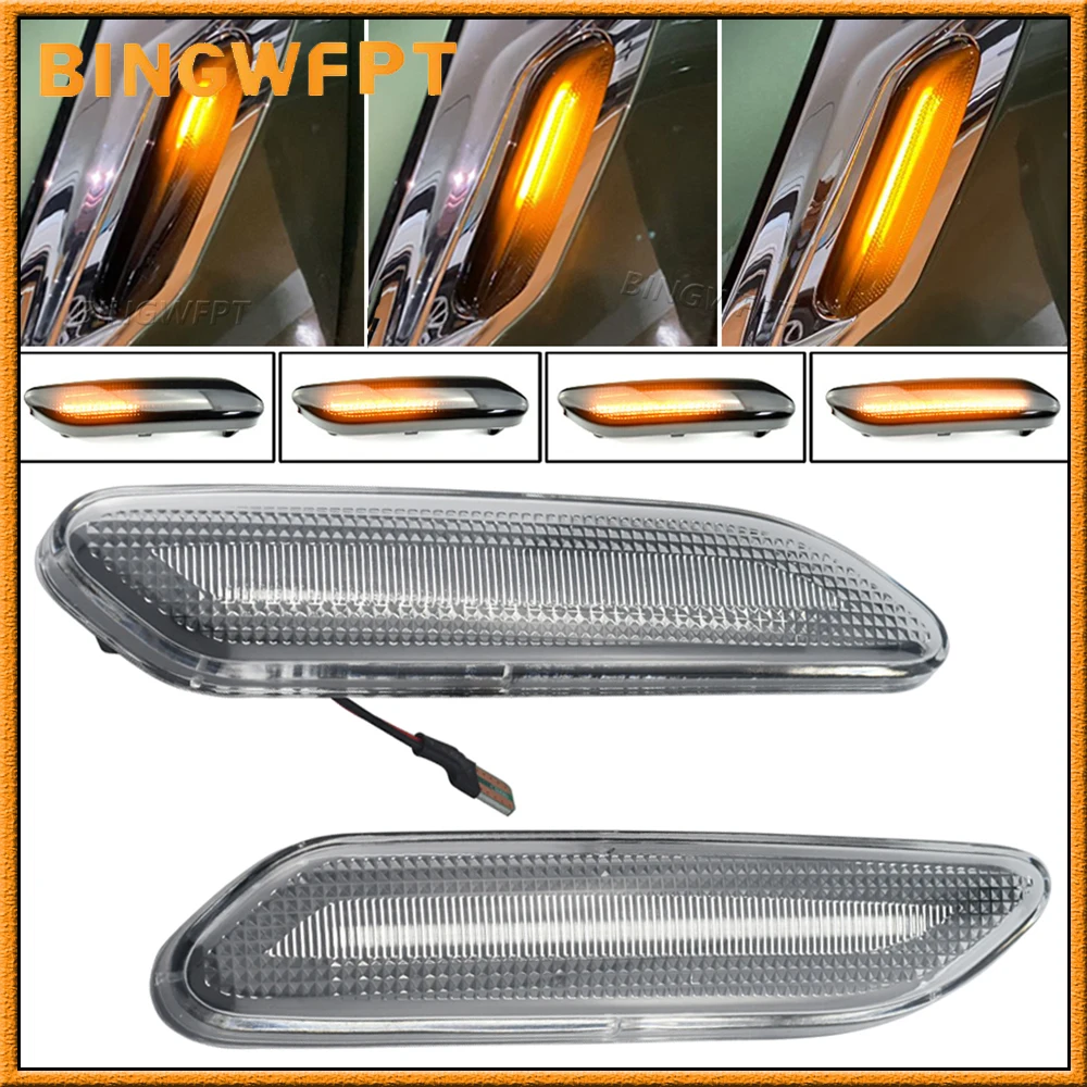Dynamic LED Turn Signal Side Indicator Sequential Flashing Side Marker Light For BMW MINI R60 COUNTRYMAN 2010-2017