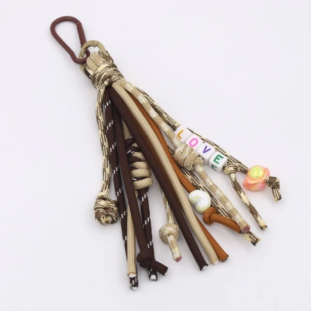 Bohemian Style Colorful Braided Bag Charms Keychain for Purse Handbag Backpack Keychain Women Bag Pendant Handmade Jewelry - view 5
