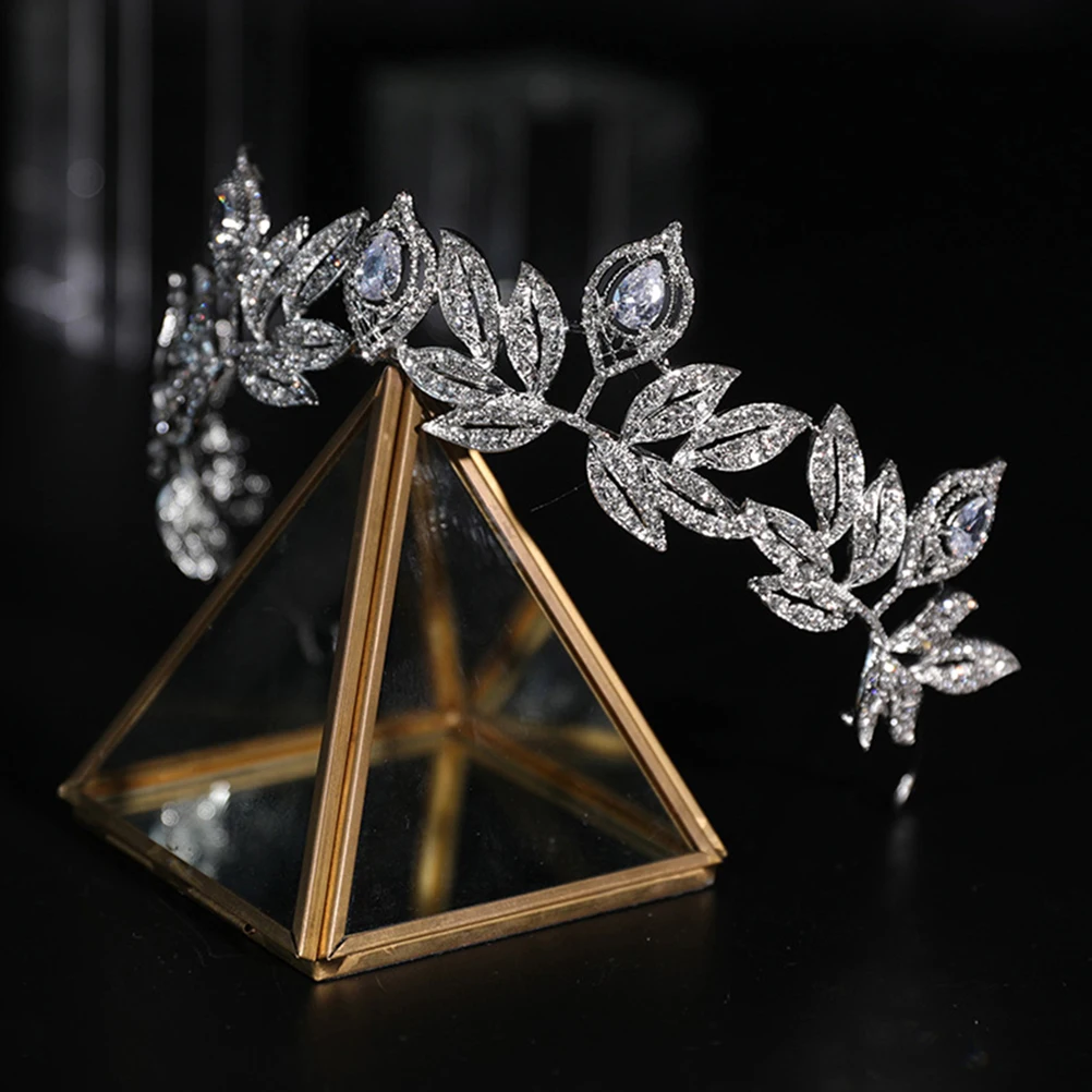 

1 шт., свадебная корона из сплава в стиле барокко, элегантный свадебный головной убор, вечерние головной убор, декор для волос, аксессуар для дня рождения, женская тиара