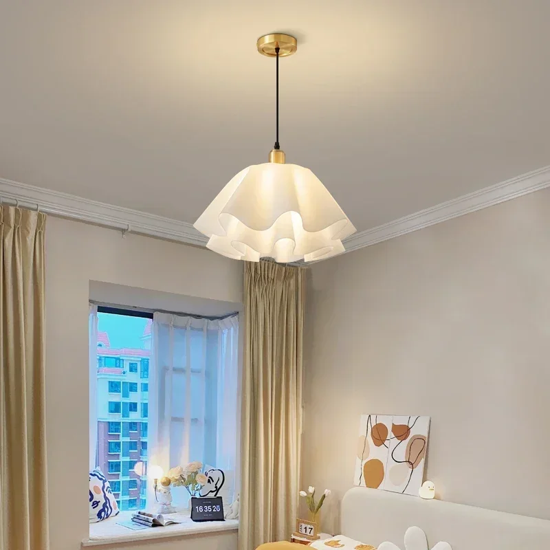 

White Modern Style LED Chandeliers For Dining Room Kitchen Pendant Lamp Bar Living Room Bedroom Nordic Art Ceiling Hanging Light