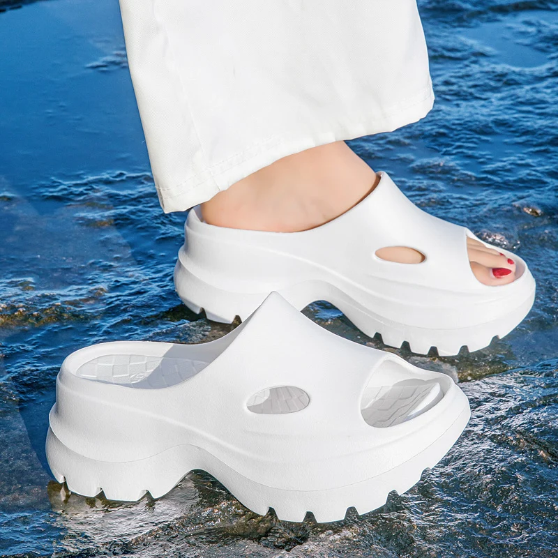 Sandalias de Plataforma con Cuña para Mujer, Aumento de Altura, Ligeras, de EVA, para Verano 2026, Zapatillas de Moda para Exteriores