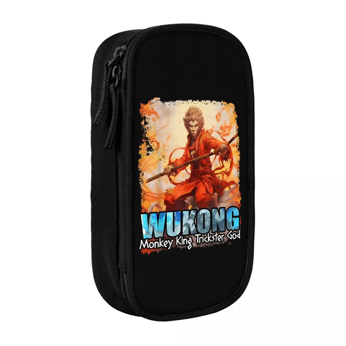 Mythology Monkey Wukong Pencil Case Girls Boys Cool Pen Box Graphic Back To School Pencil Cases Stationery Organizer Gift Idea