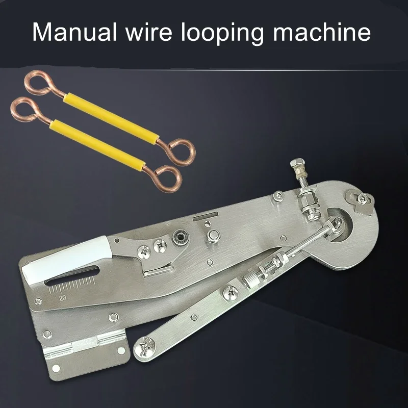 

Manual wire looping machine Small cable stainless steel bending machine 1-6 square wire metal iron wire bending arc machine