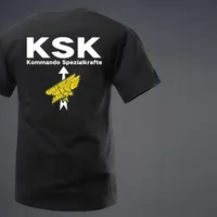 German KSK Commando Themed T-shirt Men Clothes Fashion Summer T-Shirts Streetwear 100% Cotton Loose Tops Breathable Tee