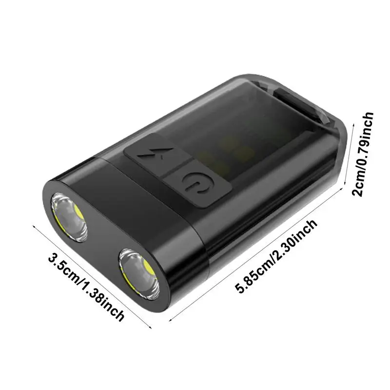 Flashlight Keychain Magnetic Clip On Flashlight Key Chain Light Bright Outdoor Gear Keychain Lamp For Camping Hiking Running