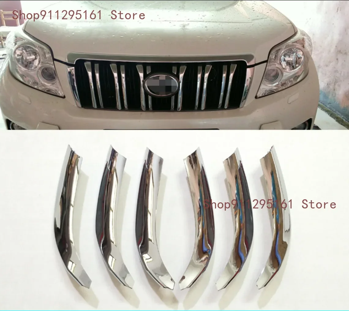 

Передняя решетка радиатора для Toyota Land Cruiser Prado 150, 2010, 2011, 2012, 2013, автомобильные аксессуары, наклейка на передний бампер радиатора из АБС-пластика
