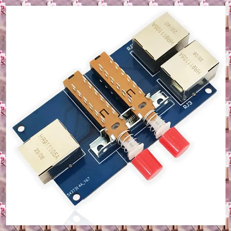 2025 1Set 2-Port Rj45 Internes Und Externes Switcher-Kabel Breitband 2-In-1-Out Netzwerk Port Splitter Modul PCB, 1Set 2-Port Rj4