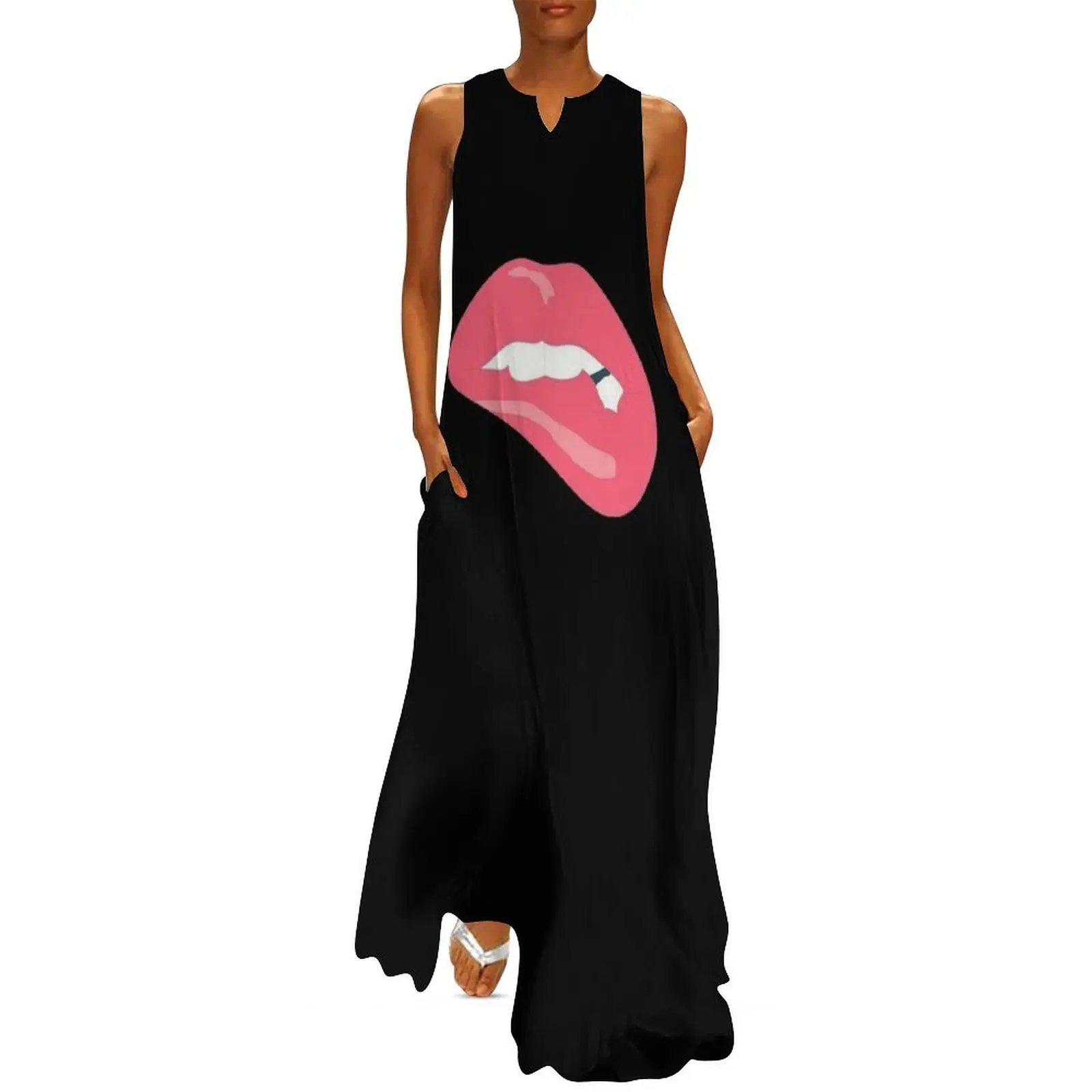 Lips! Long Dress dresses women summer 2025 summer women's suit womans clothing