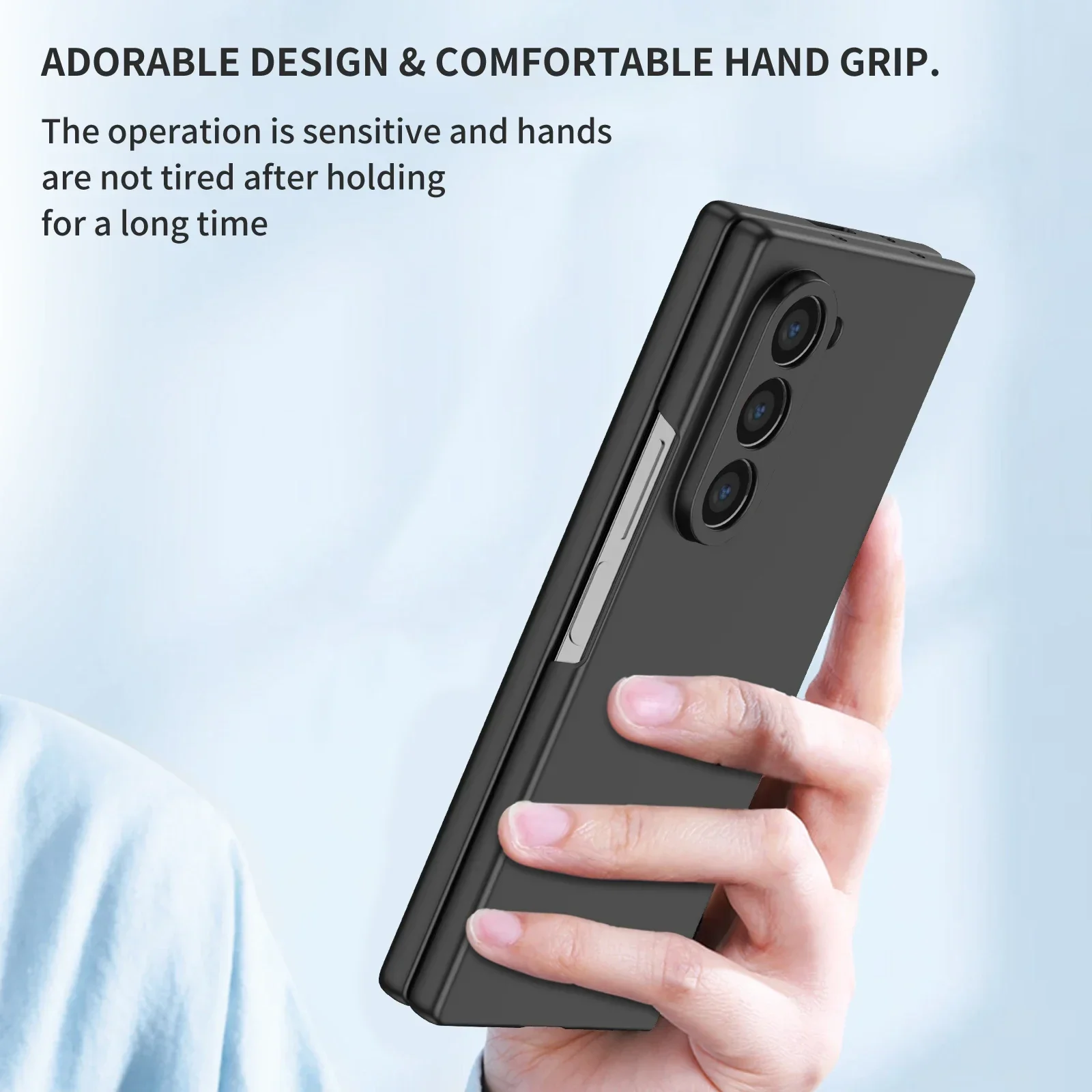 Anti-shock Matte armor Folding Case for Samsung Galaxy Z Fold 6 Fold 5 Fold 4 Fold 3 Fold 2 Fold Thickened Lens Frame Protection