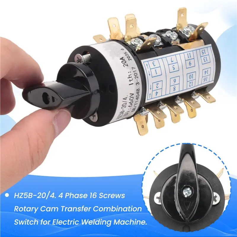 YANA50I 4 Phase 16 Screws Rotary Cam Transfer Combination Switch For Electric Welding Machine