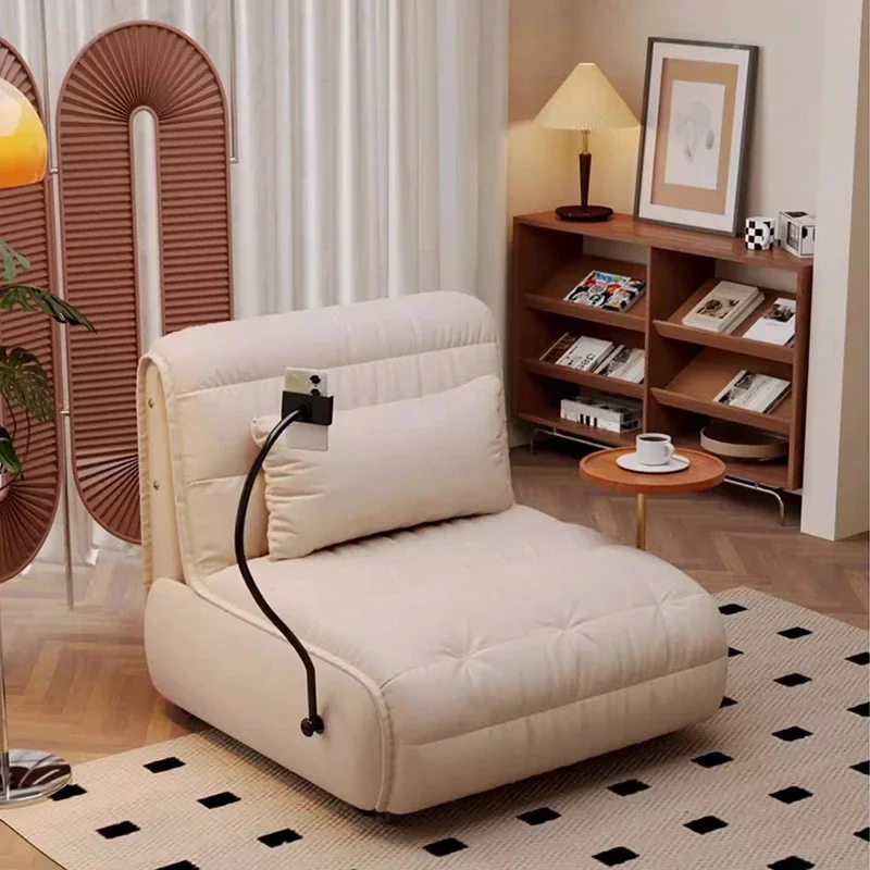 Leather Italian Living Room Sofa Smart Modular Bedroom Chaise Lounge Retractable Floor Sofa Recliner Home Furniture Cama FYRS