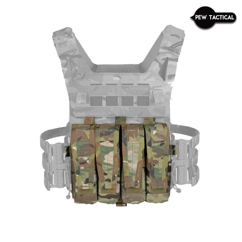 Pew Tactical Outdoor  Avs Detachable Flap Smg 9mm .45 Hunting Colete Tatico Militar Magazine Clip Pouch Airsoft