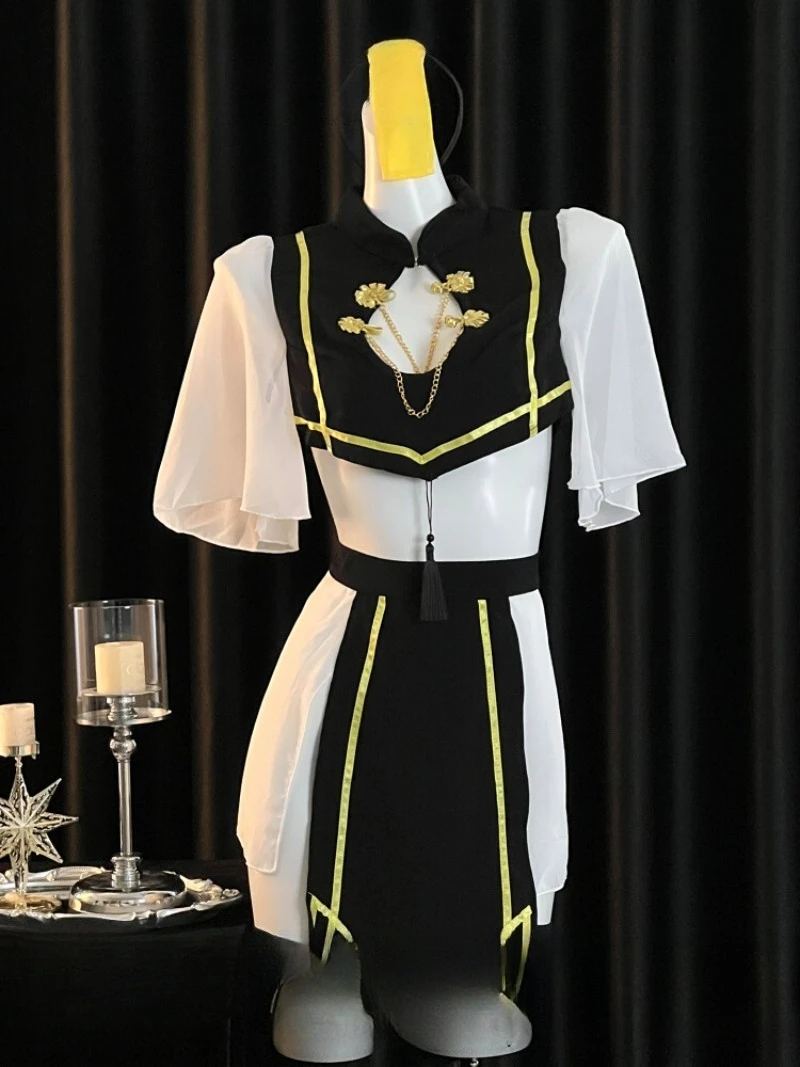 ชุดเดรสสั้นทรงเข้ารูปสำหรับผู้หญิง แรงบันดาลใจจากวันฮาโลวีน ดีไซน์เว้าช่วงตัว ชุดคอสเพลย์สำหรับงานปาร์ตี้ ชุดแฟนซีสำหรับงานวันหยุด ชุดคู่รัก