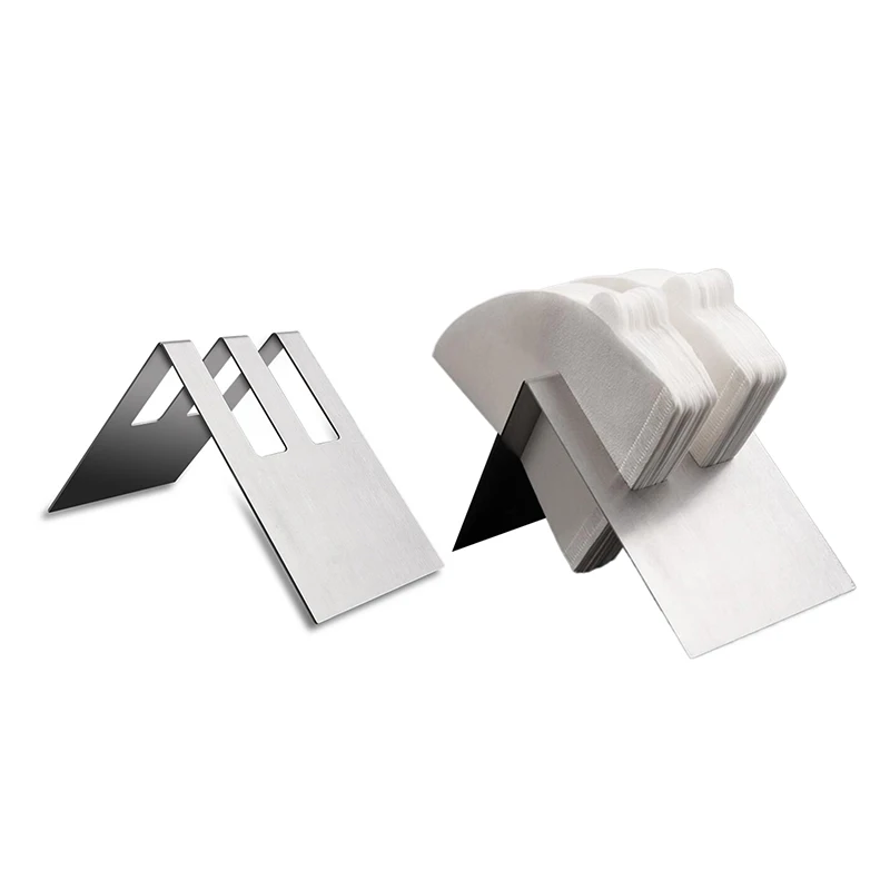 

Stainless Steel Coffee Paper Filter Holder Coffee Bags Organizer Storage Rack Home Kitchen Office Cafe Organization Supplies