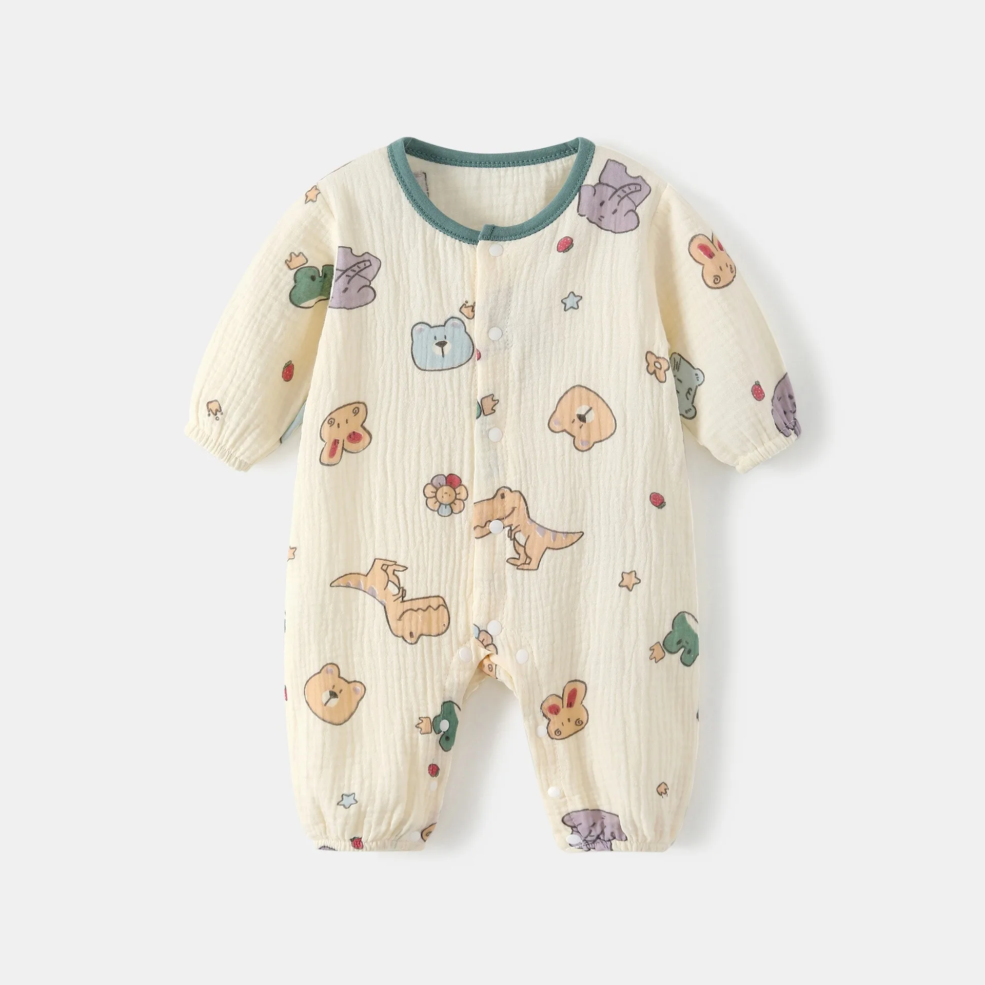 

Brand Baby Rer Summer Long Sve Thin Cloth Cler One-Piece Spwear round Ne Chinese Ethnic Men's Clothing