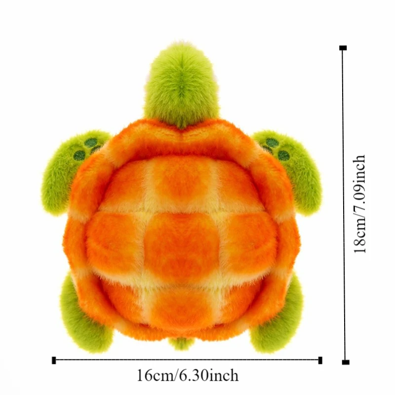 Zeedier Dierenschildpad Knuffels Pluizige Collectie Schildpad Pop Sierkussen Leuke Cartoon Schildpad Knuffel