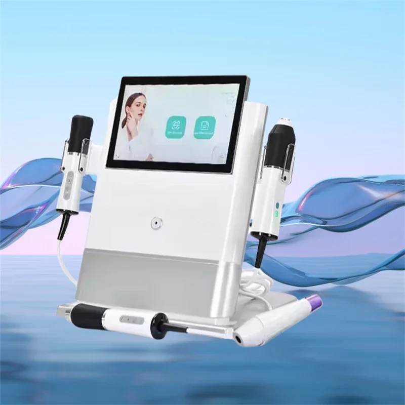 portable 4 in 1 skin care co2 bubble oxygenated therapy facial machine with skin analyze facial  beauty  spa