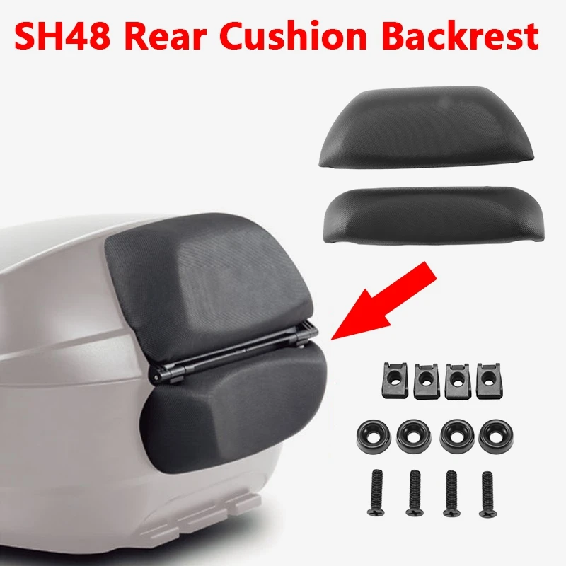 

Motorcycle Tail Box Backrest Pad Rear Luggage Box Cushion For SHAD SH48 Top Case SH 48