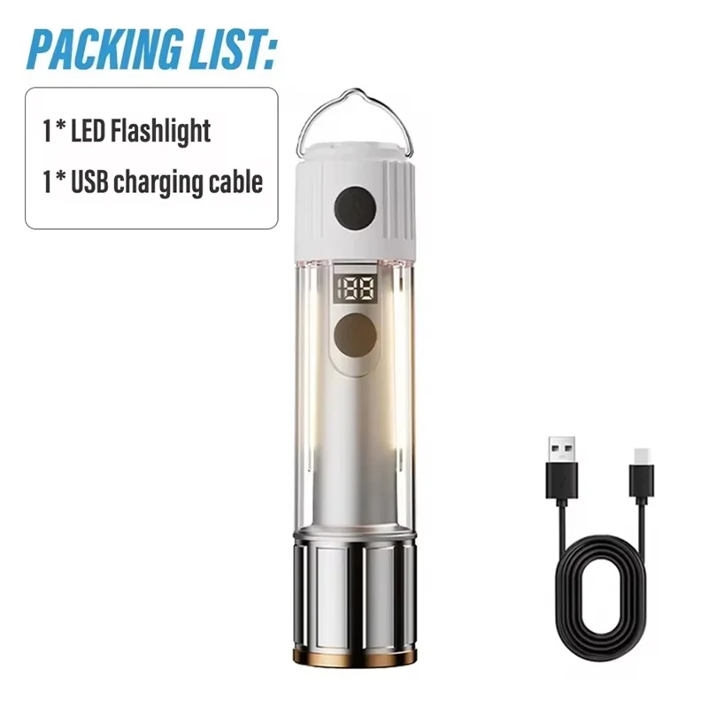 Lanterna LED recarregável ABPP com ímã de alta potência Lanterna de emergência externa para camping