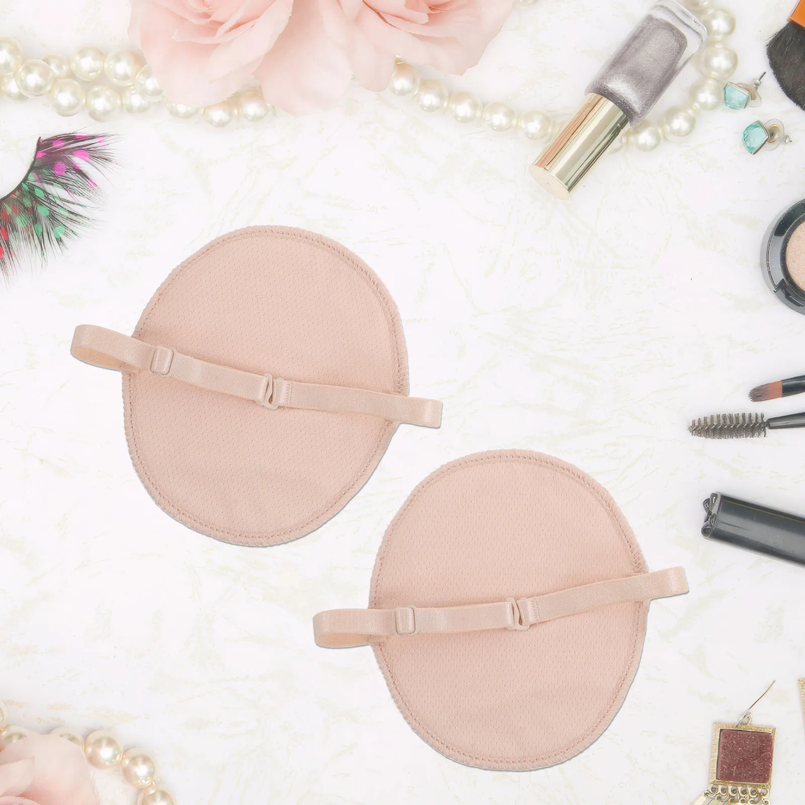 4 قطعة منصات العرق تحت الإبط لينة تنفس سريعة الجافة العسل تصميم قابلة لإعادة الاستخدام الإبط امتصاص العرق بقع منصات الإبط