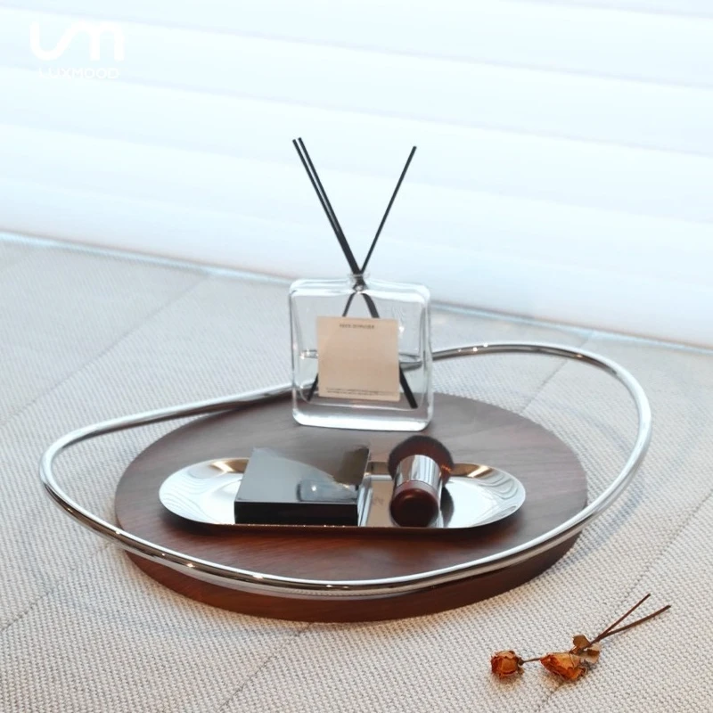

Walnut tray Home storage tray Birthday housewarming