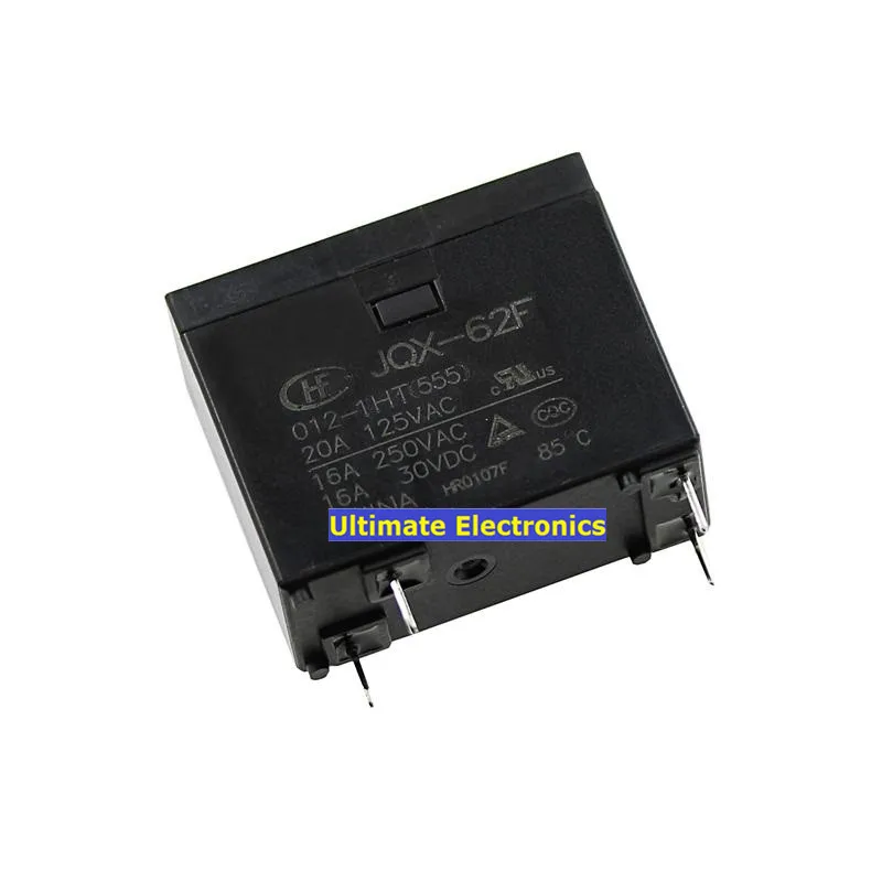 5pcs T type| JQX-62F- HF62F- 12 012 -1HT JQX-62F-012-1HT A group of normally open 4 pin 16A relays