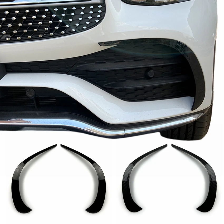 Car Front Bumper Fog Lamp Wind Knife Cover For Mercedes Benz C253 X253 GLC260 GLC300 2020-2022+ AMG Modified Decorative Stickers