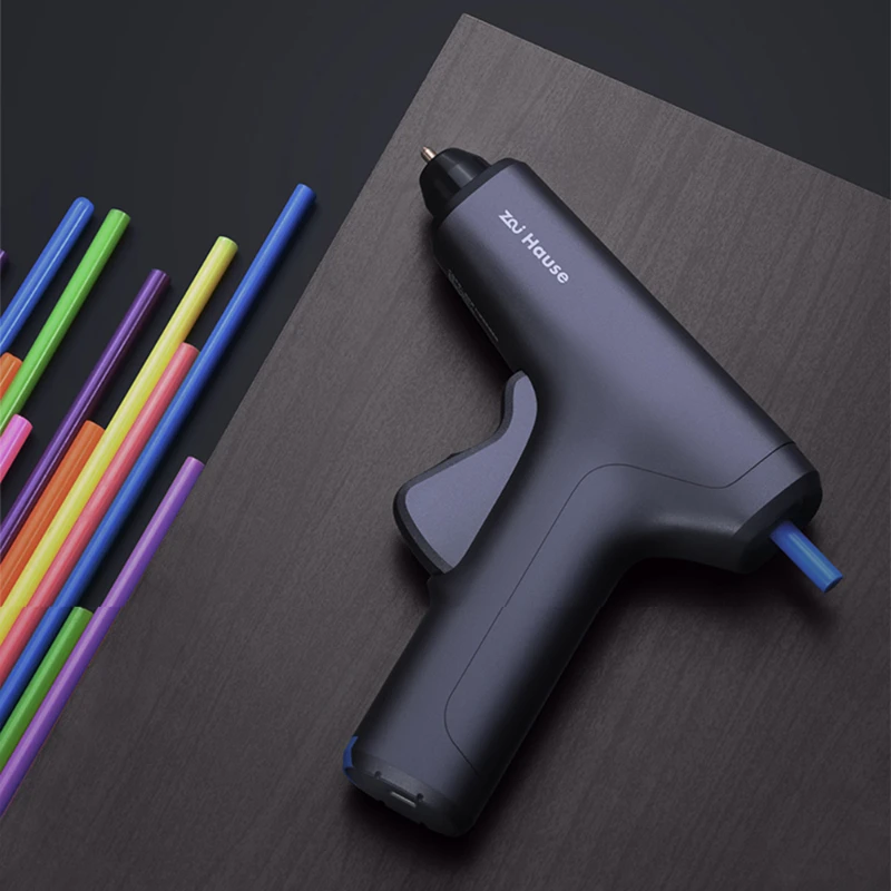 Imagem -02 - Xiaomi Youpin Zai Hause sem Fio Pistola de Cola Quente Kit Pistola de Cola de Aquecimento Rápido com Premium Vara de Cola para Casa Ferramentas Arma de Silicone Quente