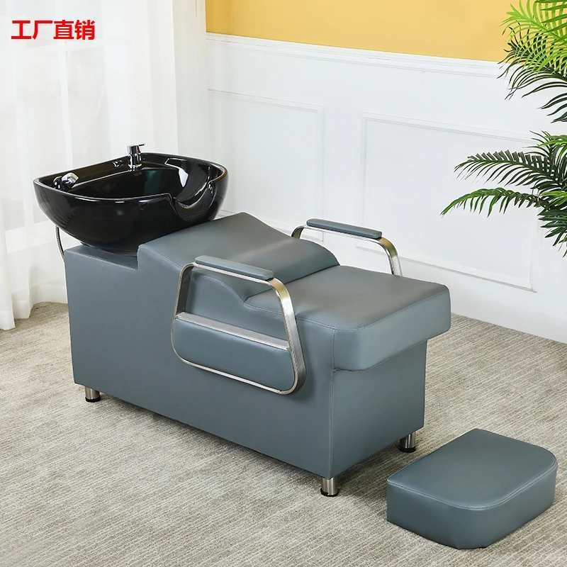 Beauty Salon Shampoo Basin Stand Cosmetic Chair Hair Spa Machine Styling Washbasin Headspa Massage Head Spa Shampoo Chair