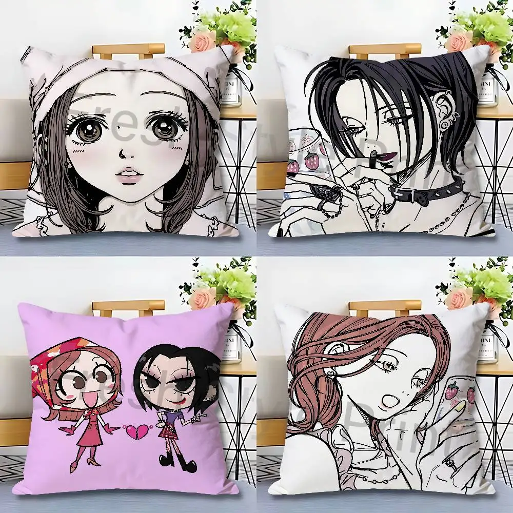 

Cute Girl N-NANA Various Sizes Square Pillow Case For Car Home Bedchamber Decor Custom Valentine gift