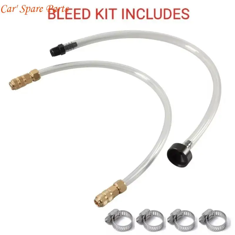 Y4UA Double Component Marine Hydraulic Steering Bleed Strong PVC & Brass for Air Bubble Elimination & Fluid Refilling