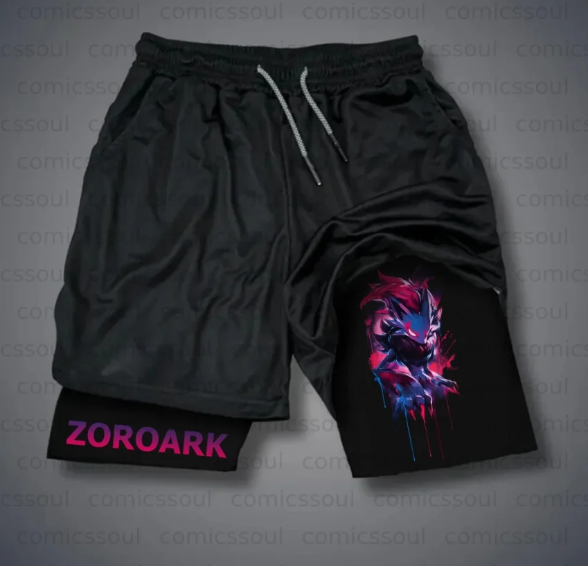 Official Pokémon Anime Collaboration Sports Shorts - Badminton Anime Unisex Kei Style Retro Breathable Quick-Dry Shorts