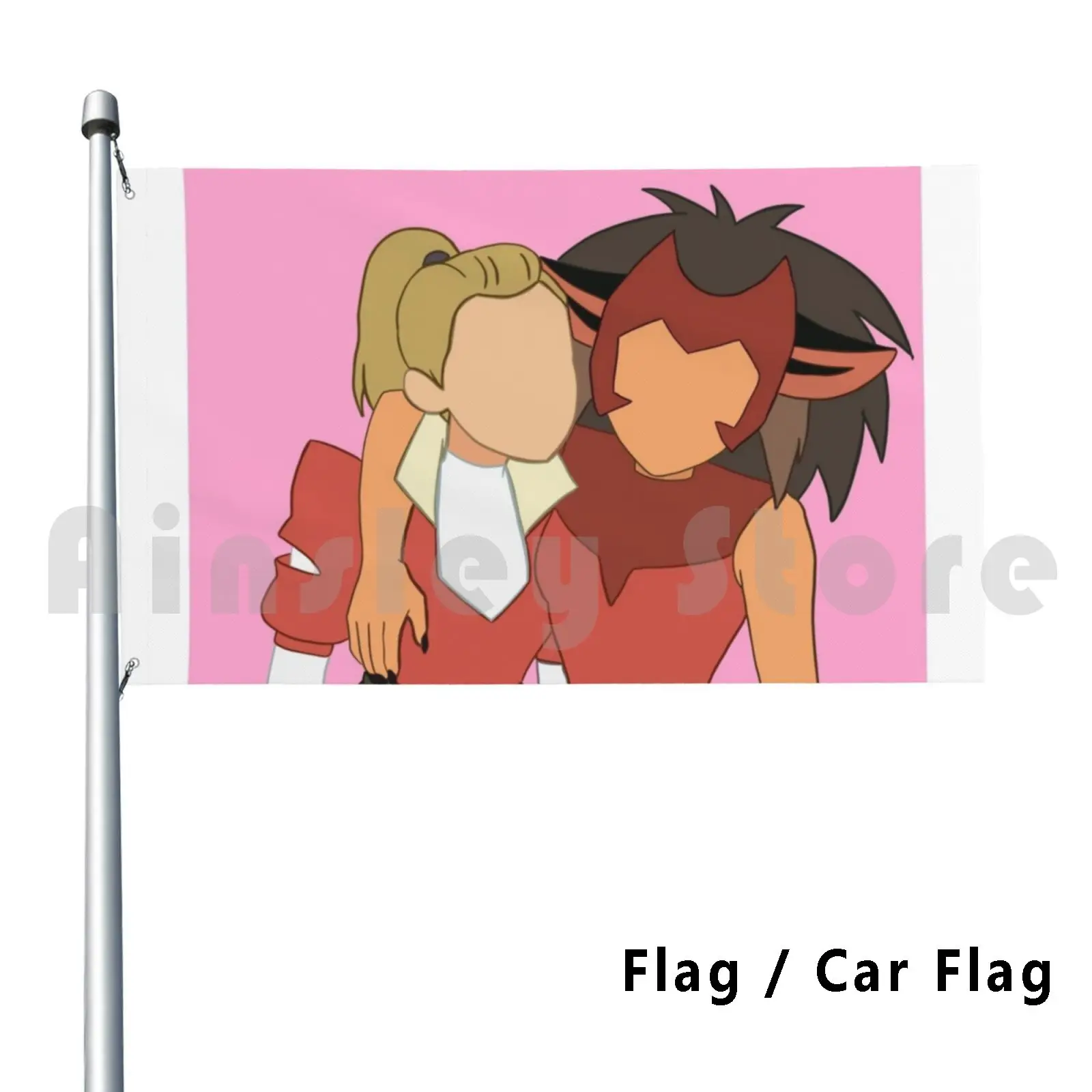 Catradora Outdoor Decor Flag Car Flag Catradora Catra Adora She Ra Mara Lighthope Wlw Sapphic