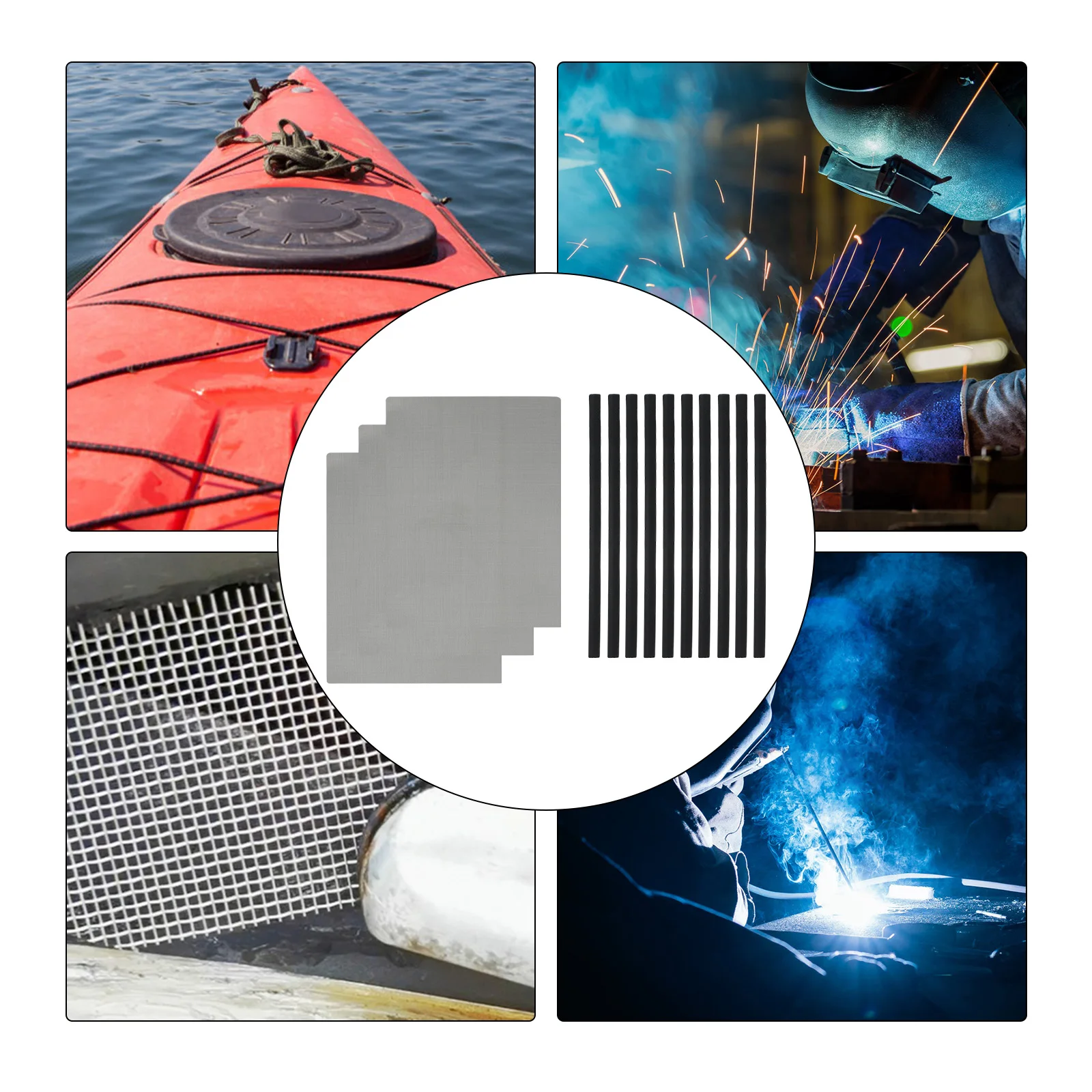 For Kayak Repair For Bumper Repair Black Bumper Repair Kit Strong Bond Black And Silver Extra Strength Flexibility