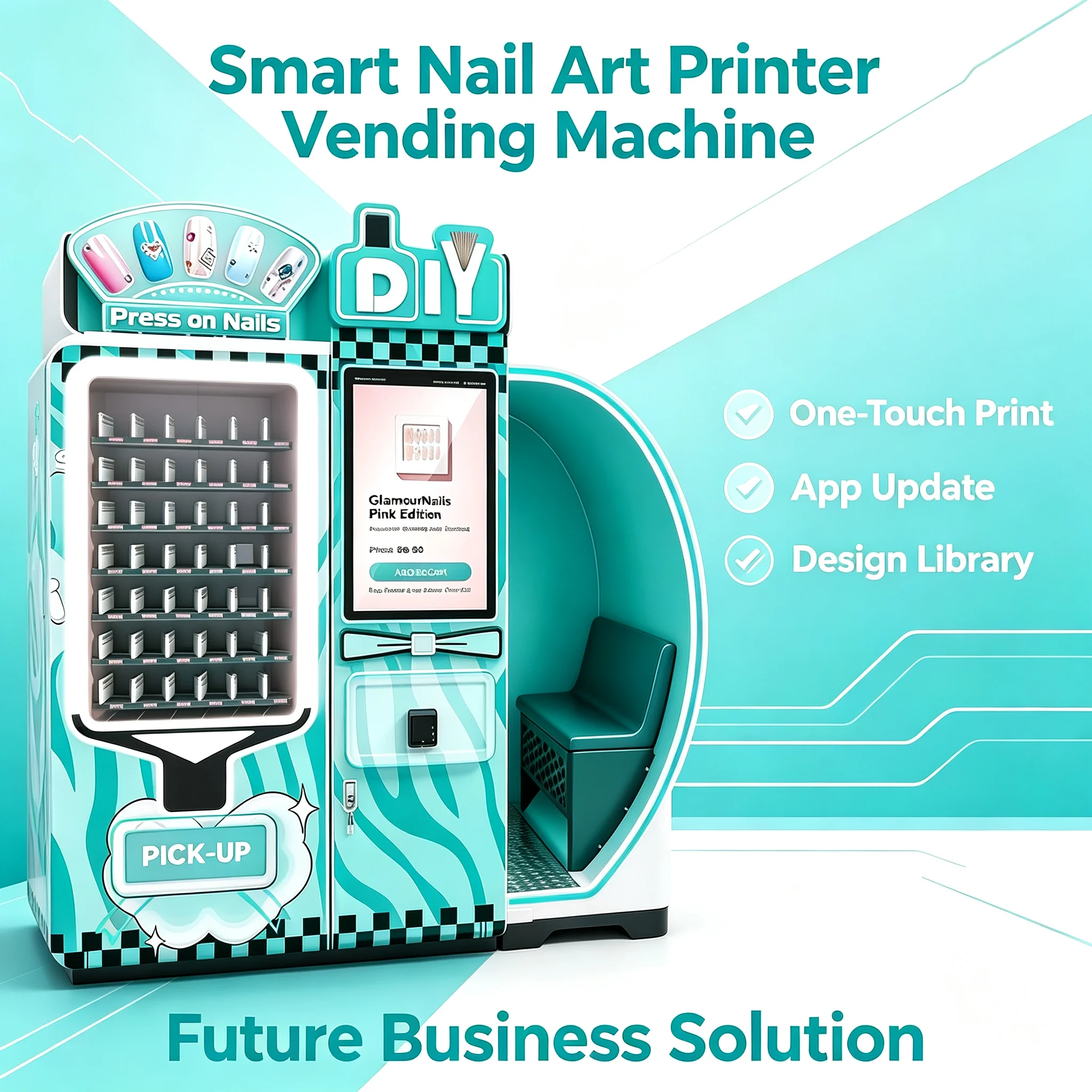 Commercial Nail Printing Machine - Tırnak Sanatı Yazıcısı Otomatı, Ticari Güzellik
