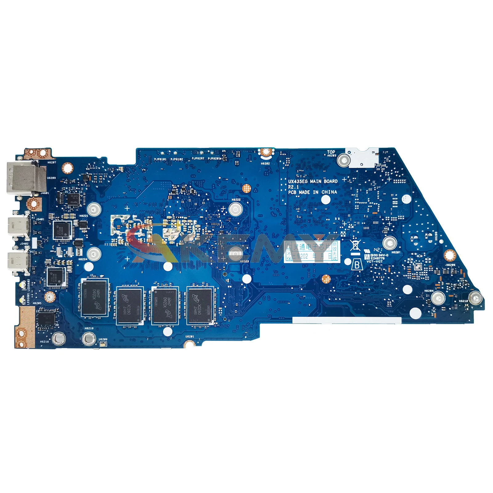 AKMEY UX435E Carte Mère Pour ASUS UX435EA UX435EAL UX435EG UX435EGL BX435E RX435E Ordinateur Portable Carte Mère I5 I7 11ème Gen 8GB/16GB-RAM