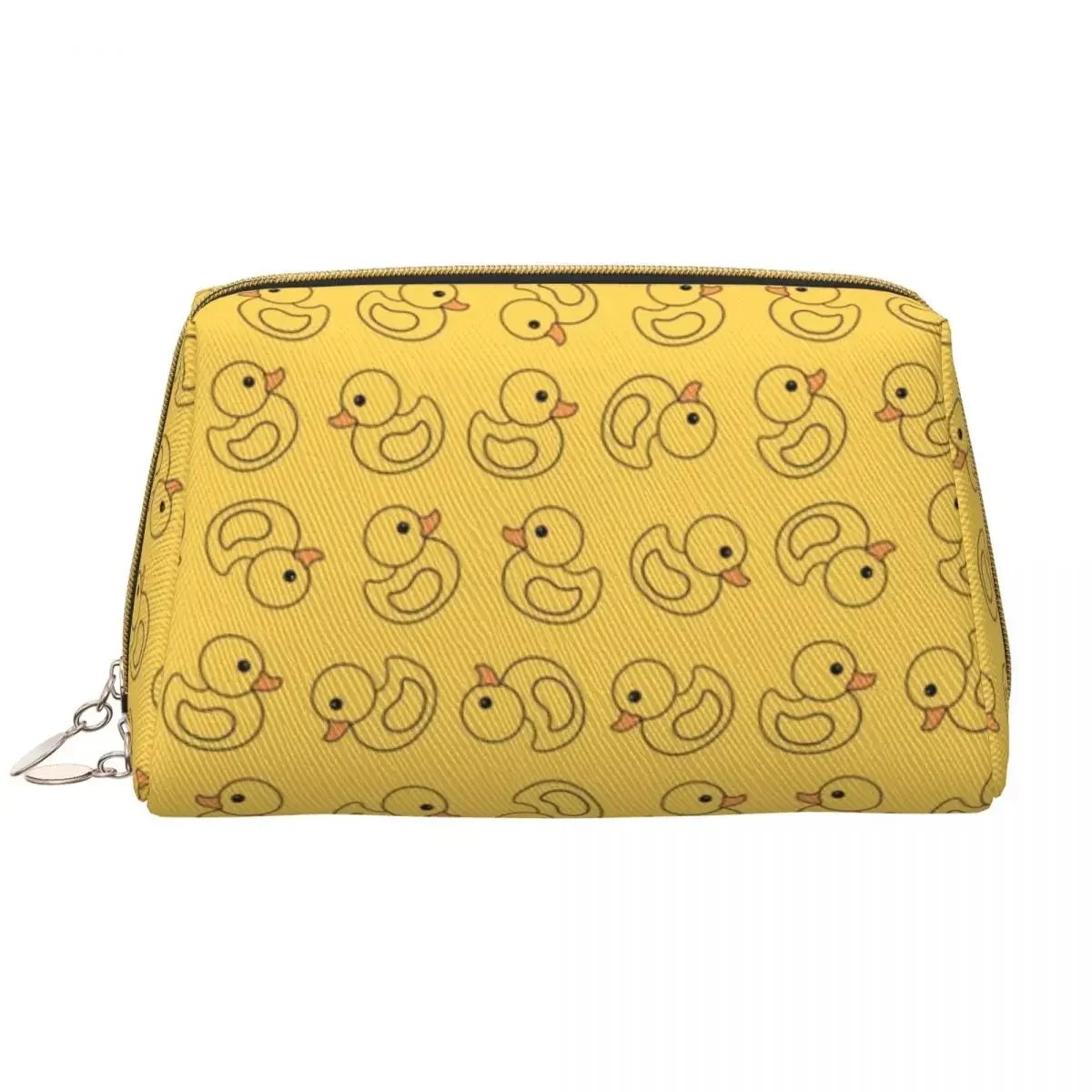 

Женская косметичка с желтой резиновой уткой, милая большая вместительная косметичка с мультяшными животными и домашними животными, косметичка для хранения косметики, косметички
