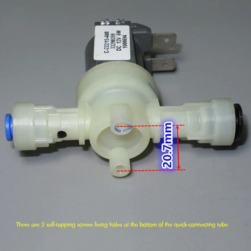 Solenoid Valve DC 12V 6W Normal Closed 12V Solenoid Valve Water Purifier Solenoid Valve Thread Connect / 6mm8mm Quick Connect