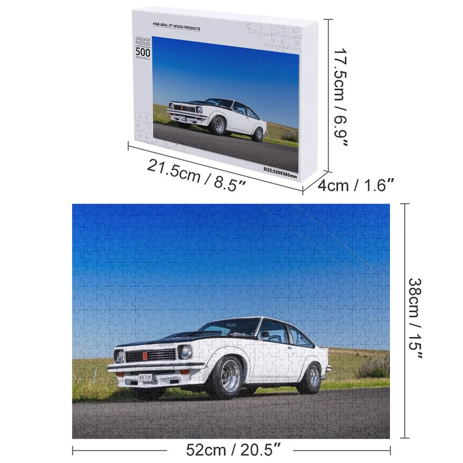 Muss' 1977 هولدن LX SS Torana بازل قطع اسم مخصص لعبة أطفال صور مخصصة عيد الميلاد اللعب مخصصة خشبية هدية لغز