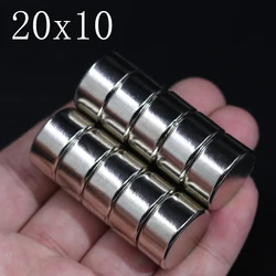 1/2/5/10/20 Pcs 20x10 Neodymium Magnet 20mm x 10mm N35 NdFeB Round Super Powerful Strong Permanent Magnetic imanes Disc 20x10