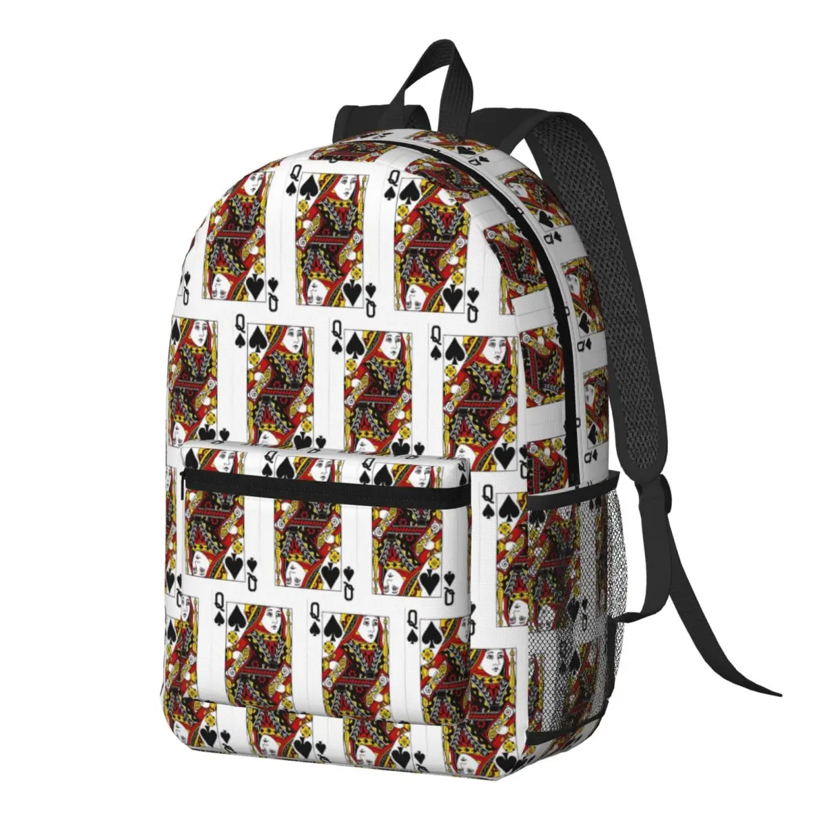 

Casino Nights Red Queen Of Hearts Backpack Daypack Large Capacity Boys Girls BookBag School Bag Shoulder Bags for Men Women