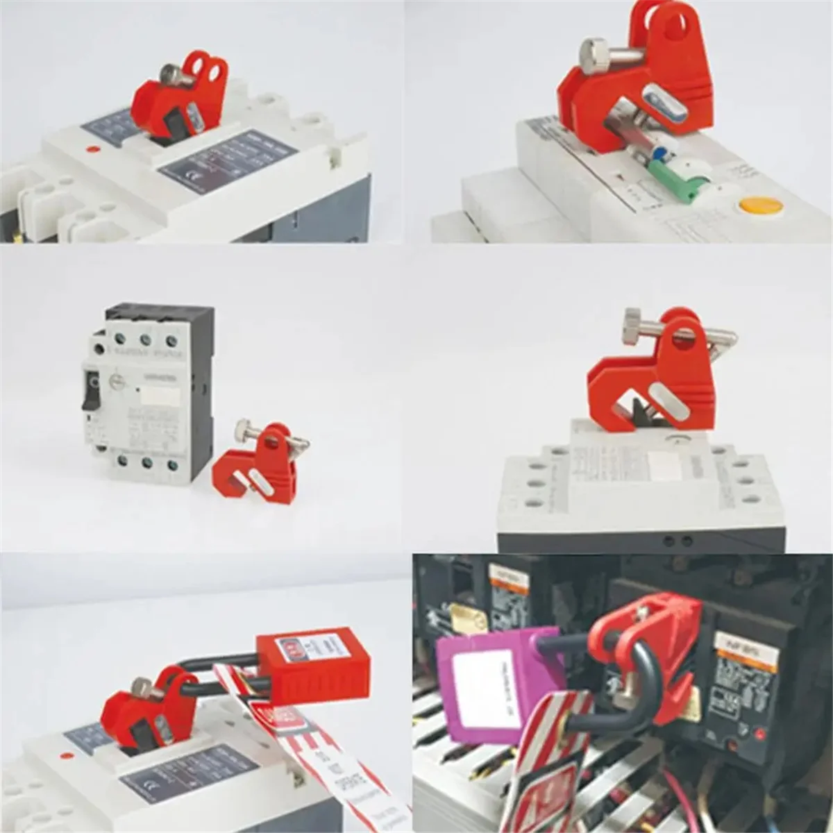 A002 Breaker Lock Circuit Breaker Safety Lock Home Distribution Box Lockout Isolation Device for Factory Safety Locking Tool