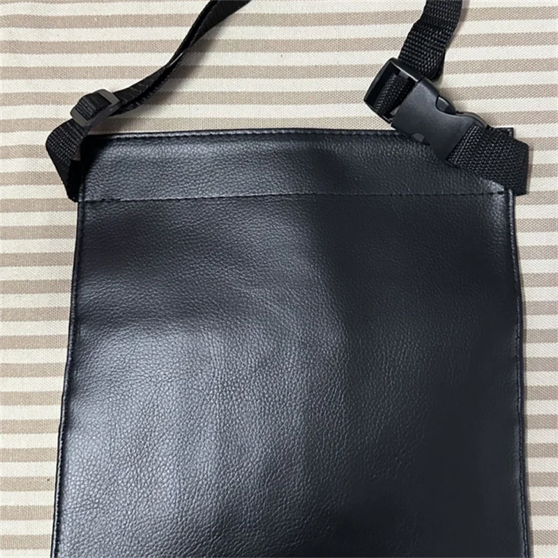 Large Capacity Black PU Makeup Brush Bag Professinal Salon Barber Scissors Bag Portable Storage Bags Tool ﻿