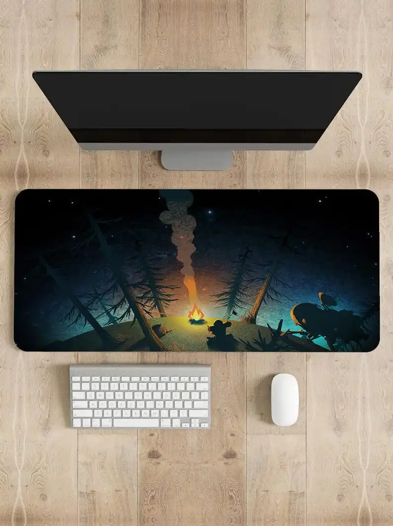 Outer Wilds Mouse Pad Gaming Desk Mat Desk Interior Extended Pad Setup Mouse Mat Laptop Accessories Desktop Mousepads Rug