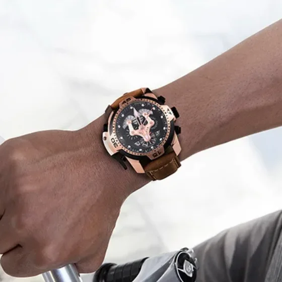 

Reef Tiger Мужские автоматические часы 46 мм Механические наручные часы 100 м Водонепроницаемые с сапфировым стеклом Вечный календарь Год Месяц Неделя Дата