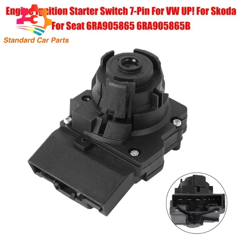 6RA905865 6RA905865A Car Ignition Switch For VW Jetta 2013-2019 Skoda Rapid Spaceback 2013-2023 New 6C0905865